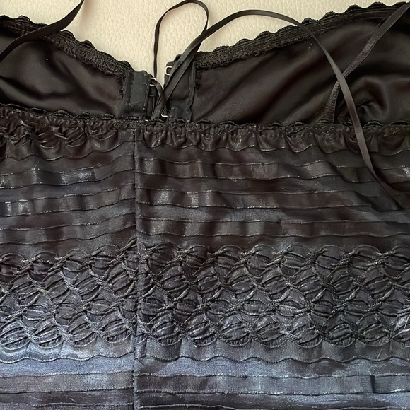 Rampage Black Lacey Corset Style Tank Top NWT - Picture 4 of 8